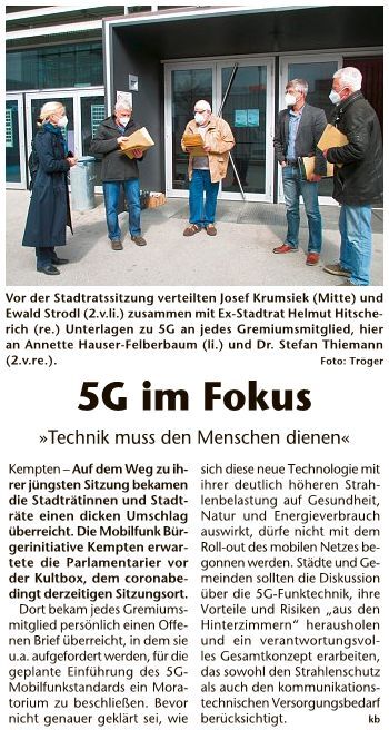 Übergabe 5G-Moratorium