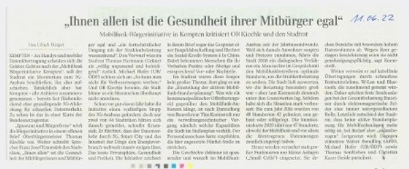 Zeitungsartikel als Zitat